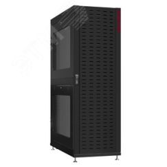 Шкаф серверный 42U 600х1200 передняя дверь: протект IP41. задняя дверь: без. боковые панели: перфорированные. цвет: черный RAL9005  SYSMATRIX NS 6242.9602
