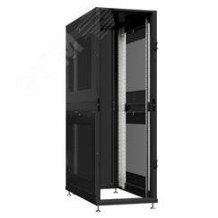 Шкаф серверный 45U 600х1200 передняя дверь: без. задняя дверь: одностворчатая глухой металл IP51. боковые панели: перфорированные. цвет: черный RAL900 SYSMATRIX NS 6245.9022