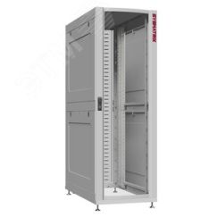 Шкаф серверный 24U 800х1070 передняя дверь: одностворчатая перфорированная IP20. задняя дверь: протект IP41. боковые панели: глухой металл. цвет: серы SYSMATRIX NS 8124.7361