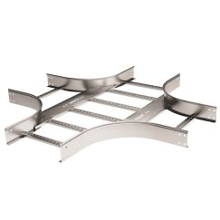 Х-ответвитель 80х300, R900, в комплекте с крепежными элементами и соединительными пластинами, необходимыми для монтажа, горячецинкованный