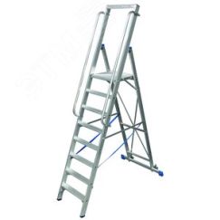 Стремянка STABILO с большой площадкой 8 ступеней KRAUSE 127785