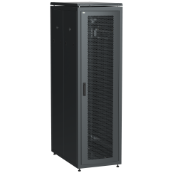 ITK LINEA N Шкаф напольный сетевой 19" 38U 800х1000мм перфорированная передняя дверь задняя перфорированная черный