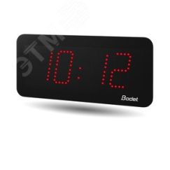 Часы цифровые STYLE II 7 (часы/минуты), высота цифр 7 см, красный цвет, NTP - Wi-Fi, 220В BODET 946481