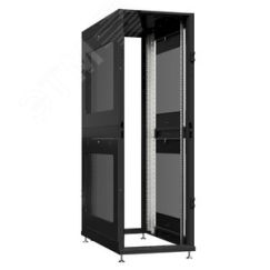 Шкаф серверный 45U 800х1070 передняя дверь: без. задняя дверь: без. боковые панели: перфорированные. цвет: черный RAL9005  SYSMATRIX NS 8145.9002