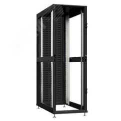 Шкаф серверный 45U 800х1070 передняя дверь: без. задняя дверь: протект IP41. боковые панели: без. цвет: черный RAL9005  SYSMATRIX NS 8145.9060