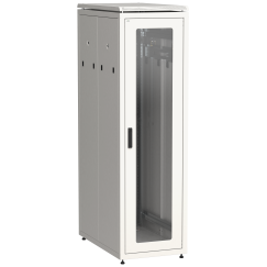ITK LINEA N Шкаф сетевой 19" 47U 600х1000мм стеклянная передняя дверь задняя перфорированная серый