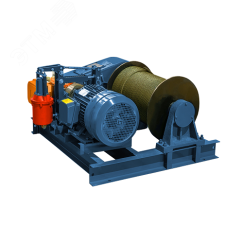 Лебедка электрическая монтажная JM 1.0т, канат 120м Gearsen GJM 10120