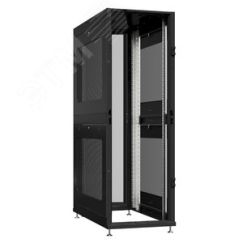 Шкаф серверный 24U 800х1070 передняя дверь: без. задняя дверь: одностворчатая перфорированная IP20. боковые панели: перфорированные. цвет: черный RAL9 SYSMATRIX NS 8124.9032