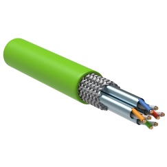 ITK Витая пара S/FTP кат.6A 4х2х23AWG solid LSLTx нг(А)-LSLTx зеленый (305м)