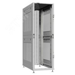 Шкаф серверный 24U 600х1200 передняя дверь: без. задняя дверь: протект IP41. боковые панели: перфорированные. цвет: серый RAL7035  SYSMATRIX NS 6224.7062
