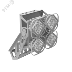 Светильник светодиодный ДПП-280Вт 5000К AirQub Sport DMX-RDM Асимметрик AS1 Вартон V1-P1-702X2-04R50-6528050