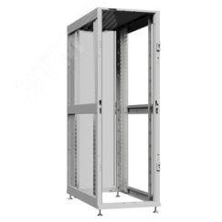 Шкаф серверный 48U 600х1070 передняя дверь: без. задняя дверь: одностворчатая глухой металл IP51. боковые панели: без. цвет: серый RAL7035  SYSMATRIX NS 6148.7020