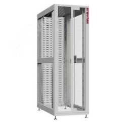 Шкаф серверный 24U 600х1070 передняя дверь: двустворчатая перфорированная IP20. задняя дверь: протект IP41. боковые панели: без. цвет: серый RAL7035  SYSMATRIX NS 6124.7460