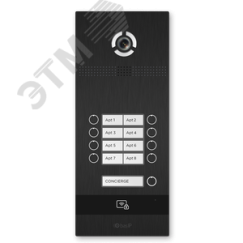 Панель вызывная IP домофона многокнопочная BAS-IP BI-08FB GOLD