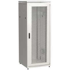 ITK LINEA N Шкаф сетевой 19" 42U 800х800мм перфорированная передняя дверь задняя металлическая серый