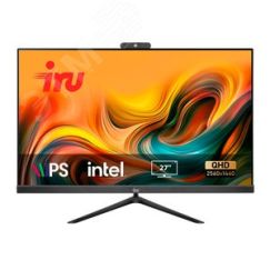 Моноблок Office 27IH5P2K 27'' 2560x1440/QHD i5 11400/8Gb/SSD512Gb/UHDG 730/CR/черный/DOS iRU 1865025