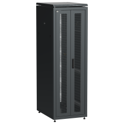 ITK LINEA N Шкаф сетевой 19" 38U 600х800мм двери передняя перфорированная задняя двустворчатая перфорированная черный