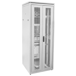 ITK LINEA N Шкаф сетевой 19" 33U 800х800мм двери передняя перфорированная задняя двустворчатая перфорированная серый