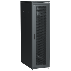 ITK LINEA N Шкаф сетевой 19" 38U 600х1000мм перфорированная передняя дверь черный