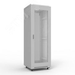 Шкаф напольный 19 Standart 42U 0.6х1м перфорация. RAL 7035 из 3 частей, REXANT 04-2332