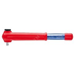 Ключ динамометрический VDE 1000V DR 1/2 5 - 50 Н·м L-385 мм диэлектрический Knipex KN-984350