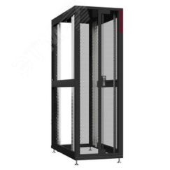 Шкаф серверный 24U 600х1070 передняя дверь: двустворчатая перфорированная IP20. задняя дверь: без. боковые панели: без. цвет: черный RAL9005  SYSMATRIX NS 6124.9400