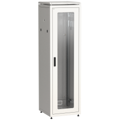 ITK LINEA N Шкаф сетевой 19" 33U 600х600мм стеклянная передняя дверь серый