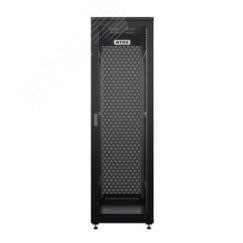 Шкаф напольный универсальный серверный R 42U 600х1000мм, 4 профиля 19, двери перфорированная и перфорированная, боковые стенки съемные, регулируемые о NTSS NTSS-R42U60100PD/PD-BL