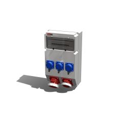 Устройство распределительное настенное пластик IP67 40A корпус 297х504х177 серый AlpenBox 0040018