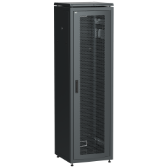 ITK LINEA N Шкаф сетевой 19" 33U 600х800мм перфорированная передняя дверь черный