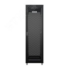 Шкаф напольный универсальный серверный R 47U 600х800мм, 4 профиля 19, двери перфорированная и перфорированная, боковые стенки съемные, регулируемые оп NTSS NTSS-R47U6080PD/PD-BL