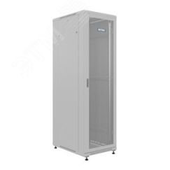 Шкаф напольный универсальный серверный R 47U 600х800мм, 4 профиля 19, двери перфорированная и сплошная металл, боковые стенки съемные, регулируемые оп NTSS NTSS-R47U6080PD