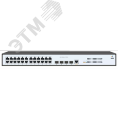 Коммутатор управляемый L2 PoE 24 порта RJ45 10/100/1000 Мб/с, 4хSFP, 370 Вт -S2982G-24T-POE-E SNR SNR-S2982G-24T-POE-E