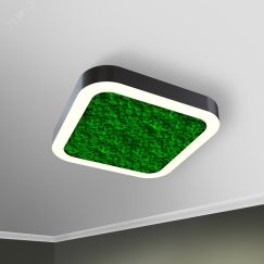 Светильник светодиодный RVE-LBX-MOSS-BOX-SOFT-1200-N (Квадрат закругл. с отв. 1200х1200х100мм S80мм 107Вт Накладной 4000К Белый) RVElektro RVE00002172
