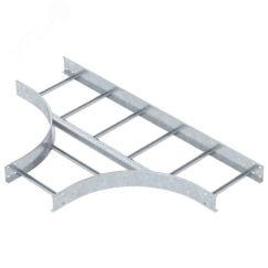 Т-образная секция лестничного лотка 110х400 мм R=500 мм OBO Bettermann LT 1140 R5 FT