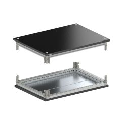 Крыша и основание RAL9005 с направляющими для корпусов CQE N, ШхГ 300х1200 мм, комплект RAM block