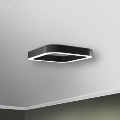 Светильник светодиодный RVE-LBX-HOLE-BOX-SOFT-1500-N (Квадрат закругл. с отв. 1500х1500х100мм S80мм 131Вт Накладной 4000К Белый) RVElektro RVE00001530