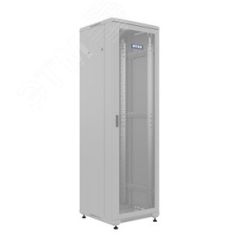 Шкаф напольный универсальный серверный R 42U 600х600мм, 4 профиля 19, двери перфорированная и перфорированная, боковые стенки съемные, регулируемые оп NTSS NTSS-R42U6060PD/PD