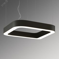 Светильник светодиодный RVE-LBX-HOLE-BOX-SOFT-1200-P (Квадрат закругл. с отв. 1200х1200х100мм S80мм 107Вт Подвесной 4000К Белый) RVElektro RVE00000350