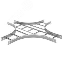 Крестообразный разветвитель для лестничного лотка НЛО 500х50х3000 радиус 600 мм, толщ. 1,2 мм, гор. OSTEC 335905