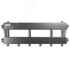 Коллектор модульный MKSS-150-3x25 на 3 контура G 1', 2 магистрали G 1 1/2', до 150 кВт, нерж. сталь Gidruss 1R 01502 17