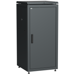 ITK LINEA N Шкаф сетевой 19" 28U 600х600мм металлическая передняя дверь черный