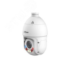 Видеокамера IP 2Мп купольная IP66 ИК/LED-100м с PoE ИИ и активным сдерживанием (4.8-120мм) Dahua DH-SD4E225GB-HNR-A-PV1