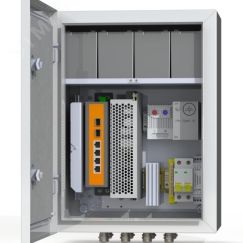 Узел коммутационный 4хPoE, 2хSFP, 4хSC, АКБ 4х12В, 7А/ч, IP66, 300х400х210 мм Мастер Mastermann 6 УТП 4К АКБ 7А