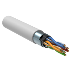 ITK Витая пара F/UTP кат.5E 4х2х24AWG solid PVCLS нг(А)-LSLTx белый (305м)