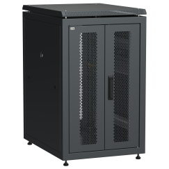 ITK LINEA N Шкаф сетевой 19" 18U 600х800мм двери передняя перфорированная задняя двустворчатая перфорированная черный