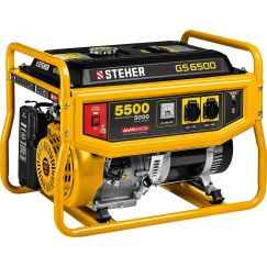 Генератор бензиновый 5500 Вт STEHER GS-6500
