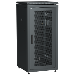 ITK LINEA N Шкаф сетевой 19" 18U 600х800мм перфорированная передняя дверь черный