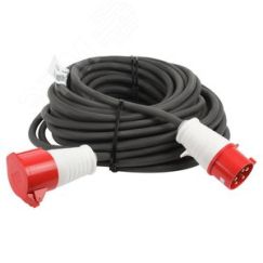 Удлинитель силовой IND380-U-1e-5x4-50m-IP44 на 380В в бухте 1 розетка CEE 5P 50м КГ 5х4 32A IP44 ЭРА Б0057300