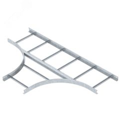 Т-образная секция лестничного лотка 60х400 мм R=500 мм OBO Bettermann LT 640 R5 FT